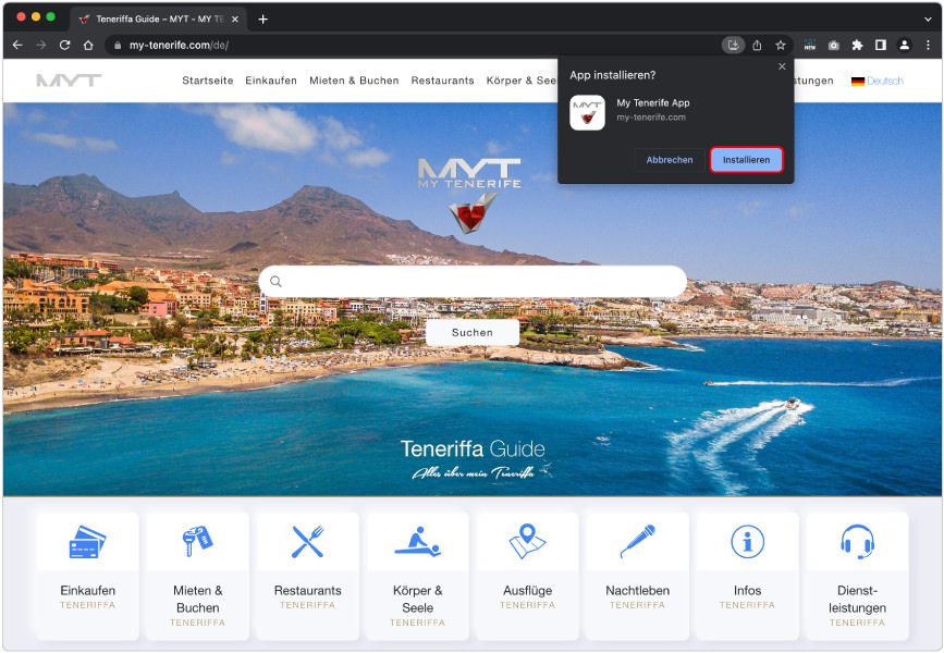 Screenshot App Installation Google Chrome Browser Desktop Bild 3