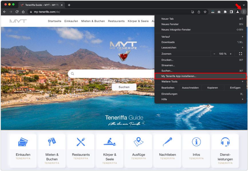 Screenshot App Installation Google Chrome Browser Desktop Bild 2